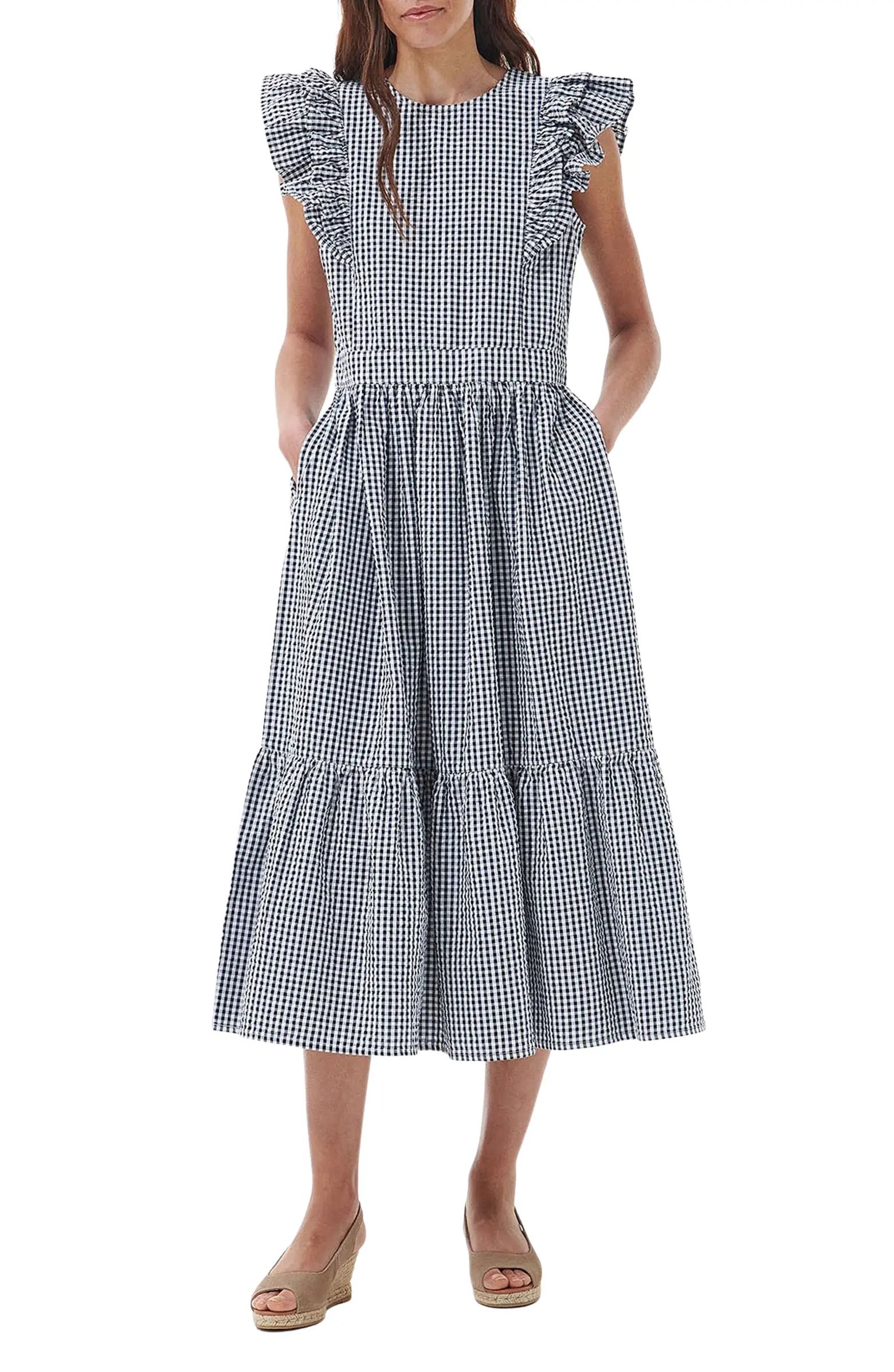 Thistle Gingham Cotton Seersucker Dress | Nordstrom