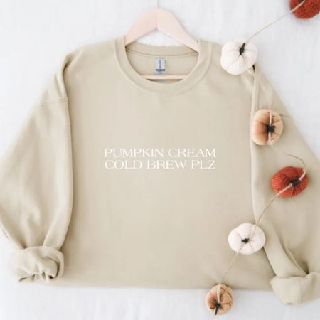 pumpkin cream cold brew / pumpkin cream cold brew sweatshirt / pumpkin outfit / fall style / fall outfit  

#LTKSeasonal #LTKunder50 #LTKfamily
