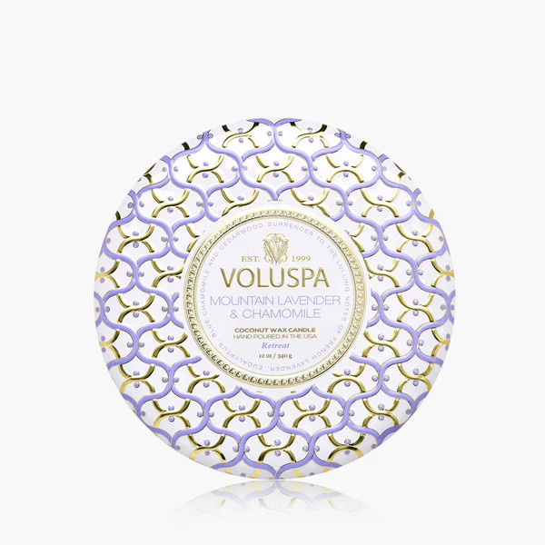 Mountain Lavender & Chamomile - 3 Wick Tin Candle | Voluspa