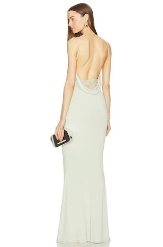Katie May Surreal Gown in Sage from Revolve.com | Revolve Clothing (Global)