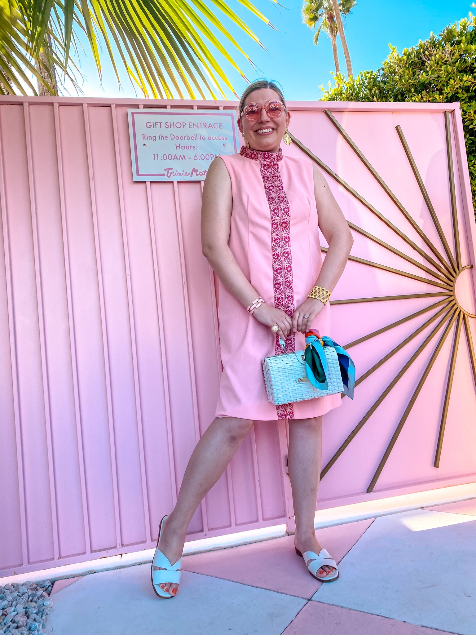 This vintage dress was a thrifting score for me (one of my best finds ever, honestly!) and I finally had the perfect occasion to wear it it: visiting The Trixie Morel! 
Obviously it was the perfect pick- I even matched the gate!

#LTKstyletip #LTKSeasonal #LTKtravel