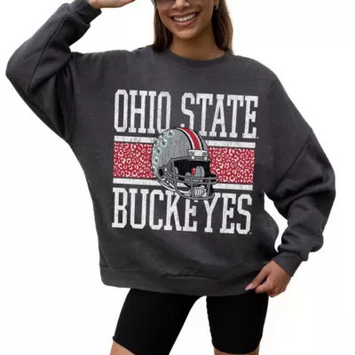 Gameday Couture NCAA Ohio State Buckeyes Premium Fleece Pullover Sweatshirt, Grey, Small | Belk