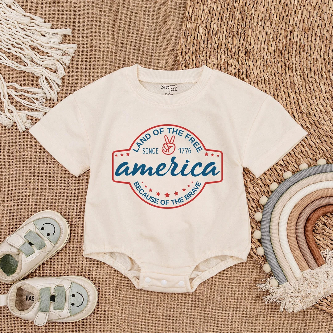Retro 4th of July Baby Baby Clothes Patriotic Baby Outfit Bubble Romper baby Clothes baby Romper ... | Etsy (US)