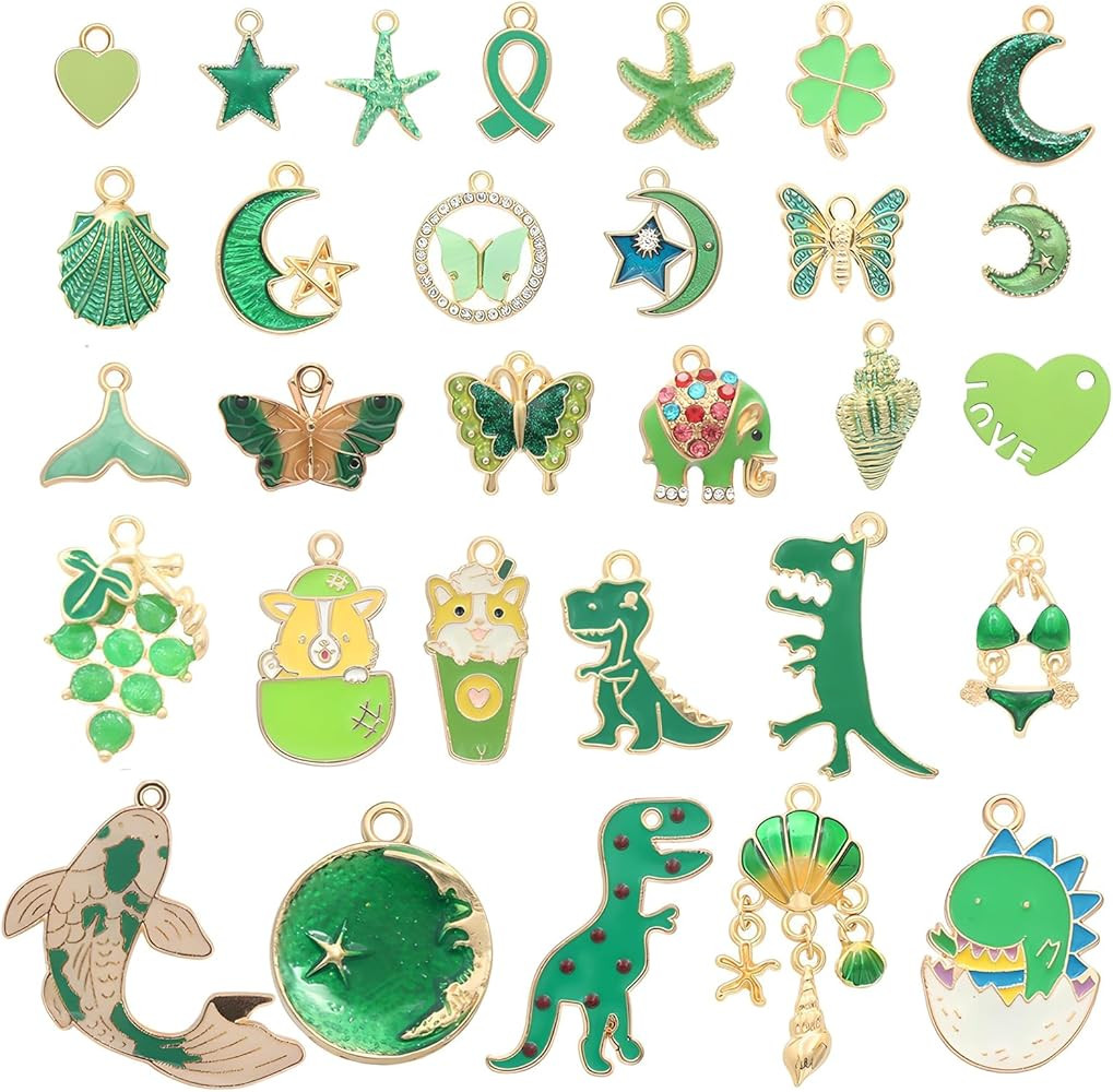 Bulk Enamel Charms for Jewelry Making, Colorful Metal Charms Pendant for Bracelet Necklace and Cr... | Amazon (US)