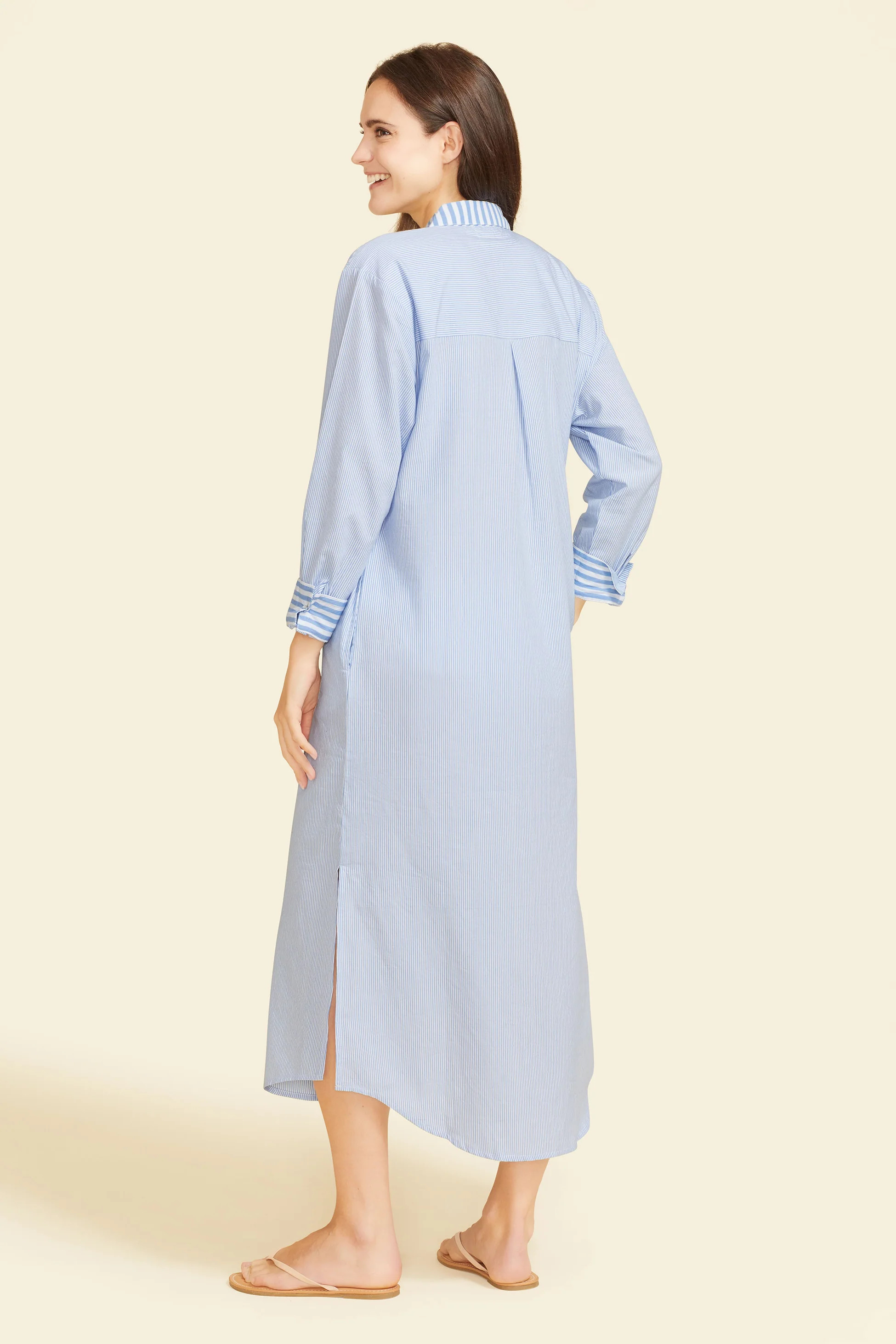 Riga Dress - Blue Stripes | Sitano