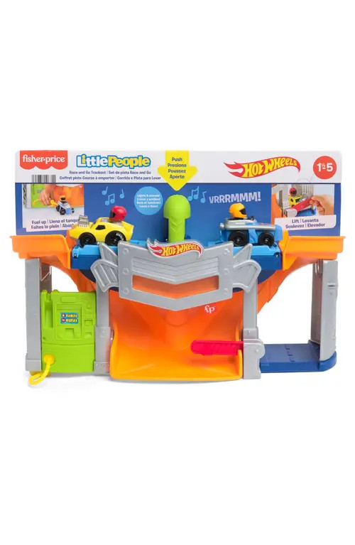 FISHER PRICE Little People® Hot Wheels® Race & Go Track Playset at Nordstrom | Nordstrom
