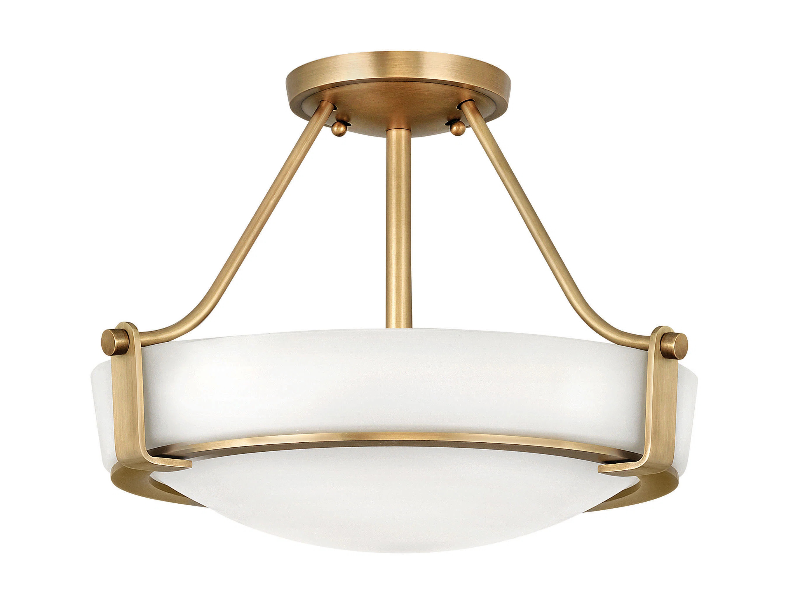 Lebeau Glass Semi Flush Mount | Wayfair North America