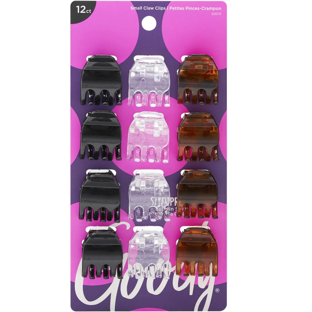 Goody Small Basic Half-Claw Clips, Hair Clips in Assorted Colors, 12 Pk | Walmart (US)