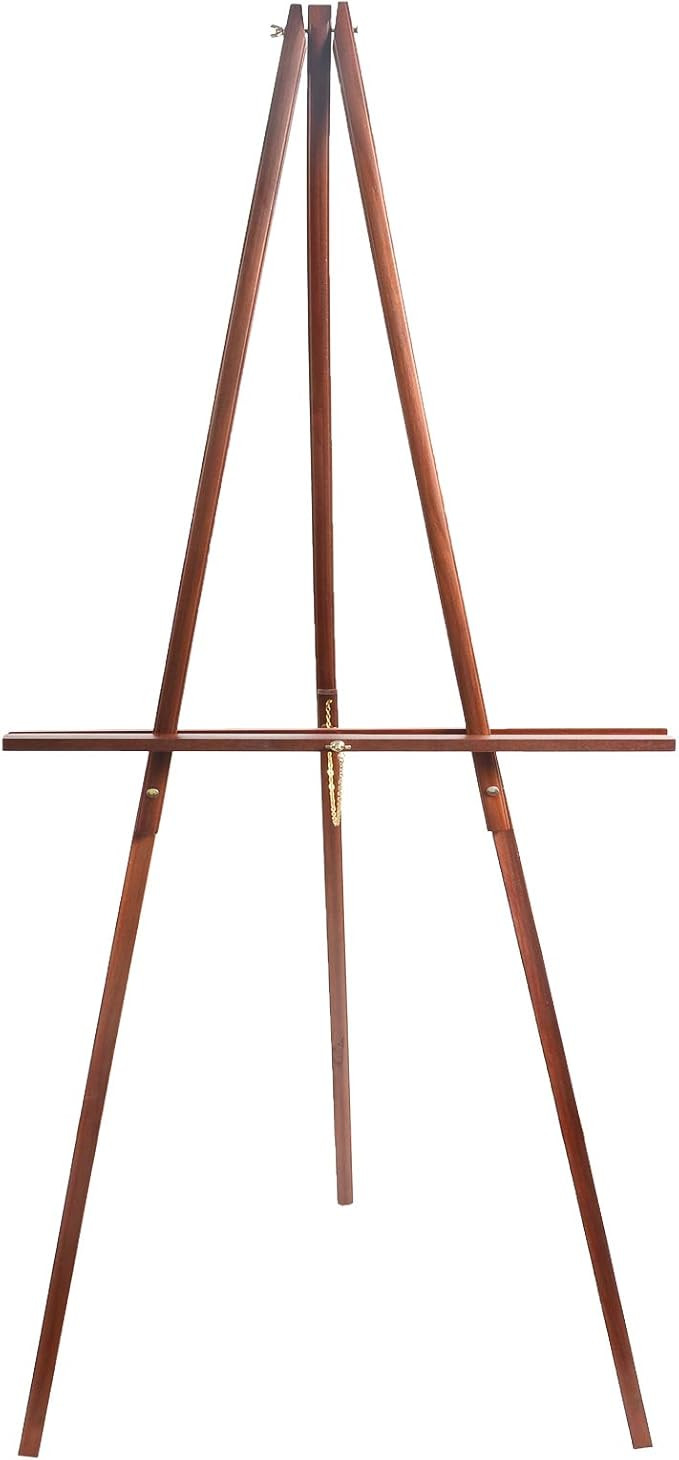 CONDA 66“ Wooden Tripod Display Floor Easel & Artist Easel, Adjustable Tray Chain Pine Brown Wo... | Amazon (US)