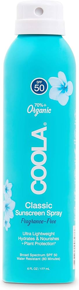 COOLA Organic Sunscreen SPF 50 Sunblock Spray, Dermatologist Tested Skin Care For Daily Protectio... | Amazon (US)