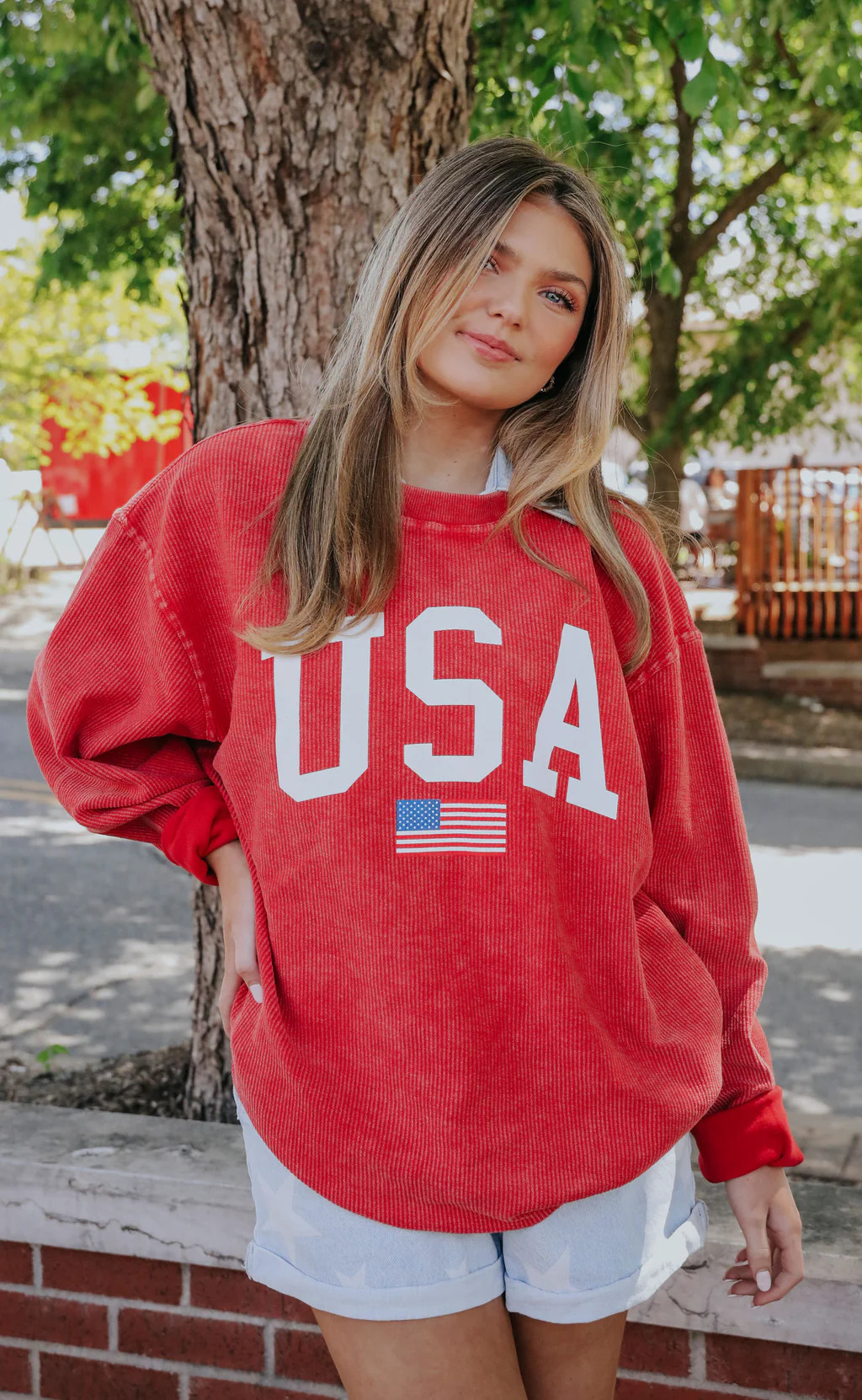charlie southern: usa corded sweatshirt | RIFFRAFF