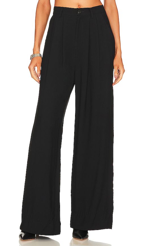 Fabi Wide Leg Pant in Black | Revolve Clothing (Global)