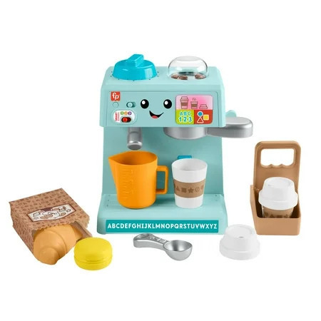 Fisher-Price Laugh & Learn Learn & Serve Coffee Café Toddler Electronic Toy, 10 Play Pieces | Walmart (US)