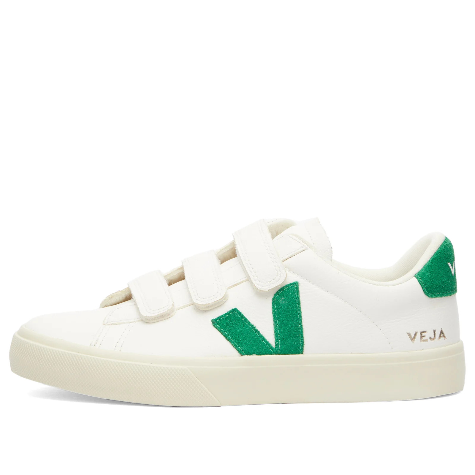 Veja Women's Recifice Velcro Sneaker in Extra-White Emeraude, Size UK 2 | END. Clothing