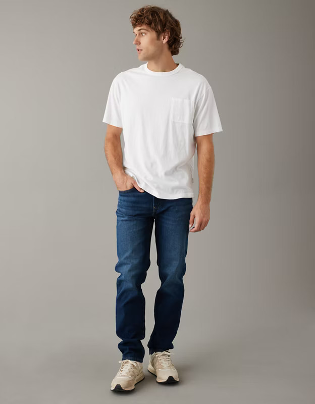 AE AirFlex+ Athletic Straight Jean | American Eagle Outfitters (US & CA)