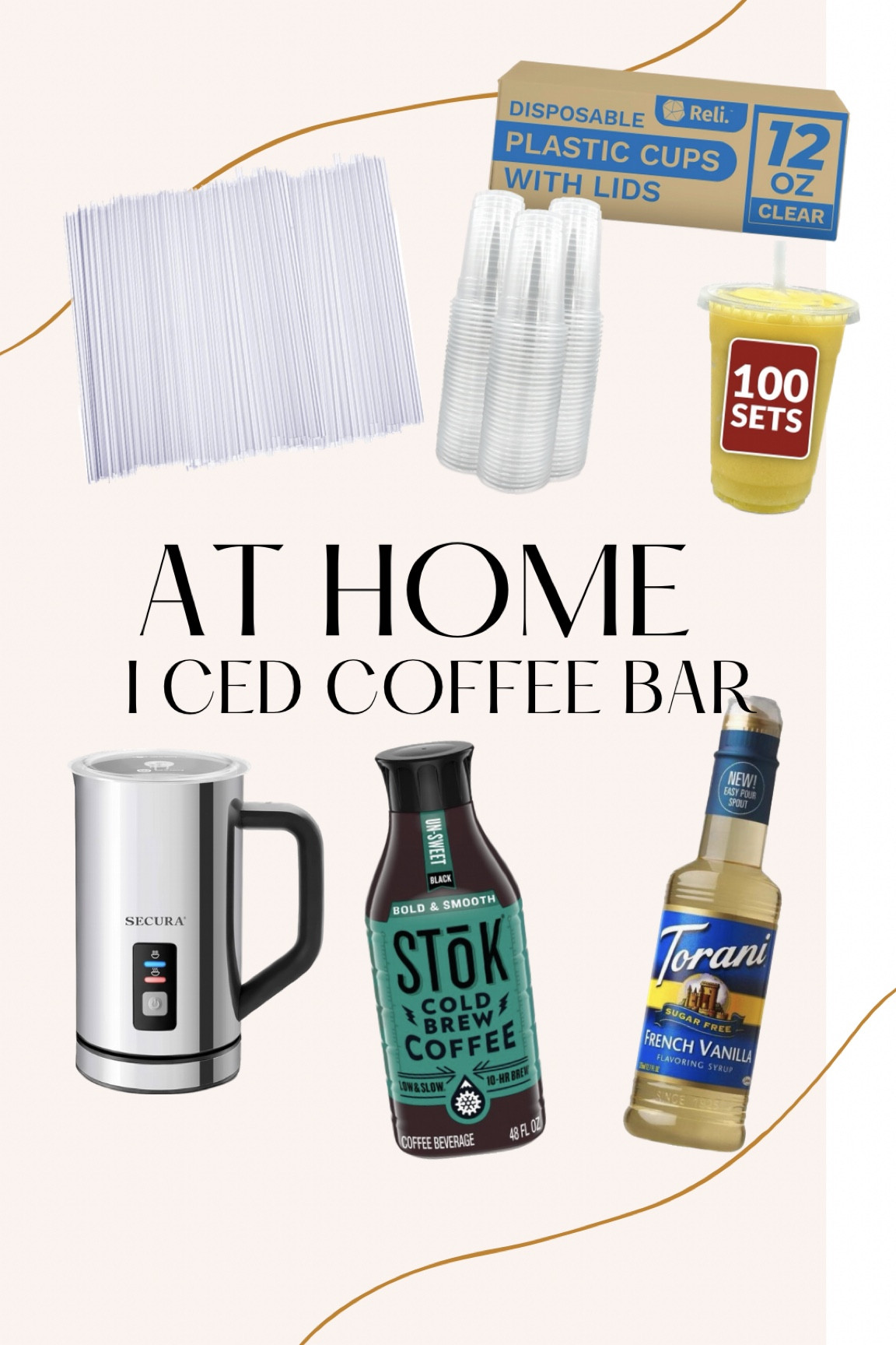 At home iced coffee bar 

#LTKSeasonal #LTKhome #LTKsalealert