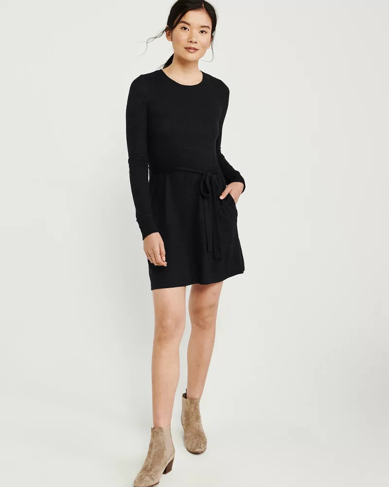 Belted Cozy Dress | Abercrombie & Fitch US & UK