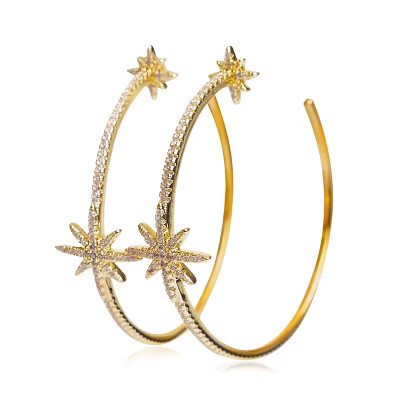 Jewels by Sunaina - LEILA Hoop Earrings - Silver | Target