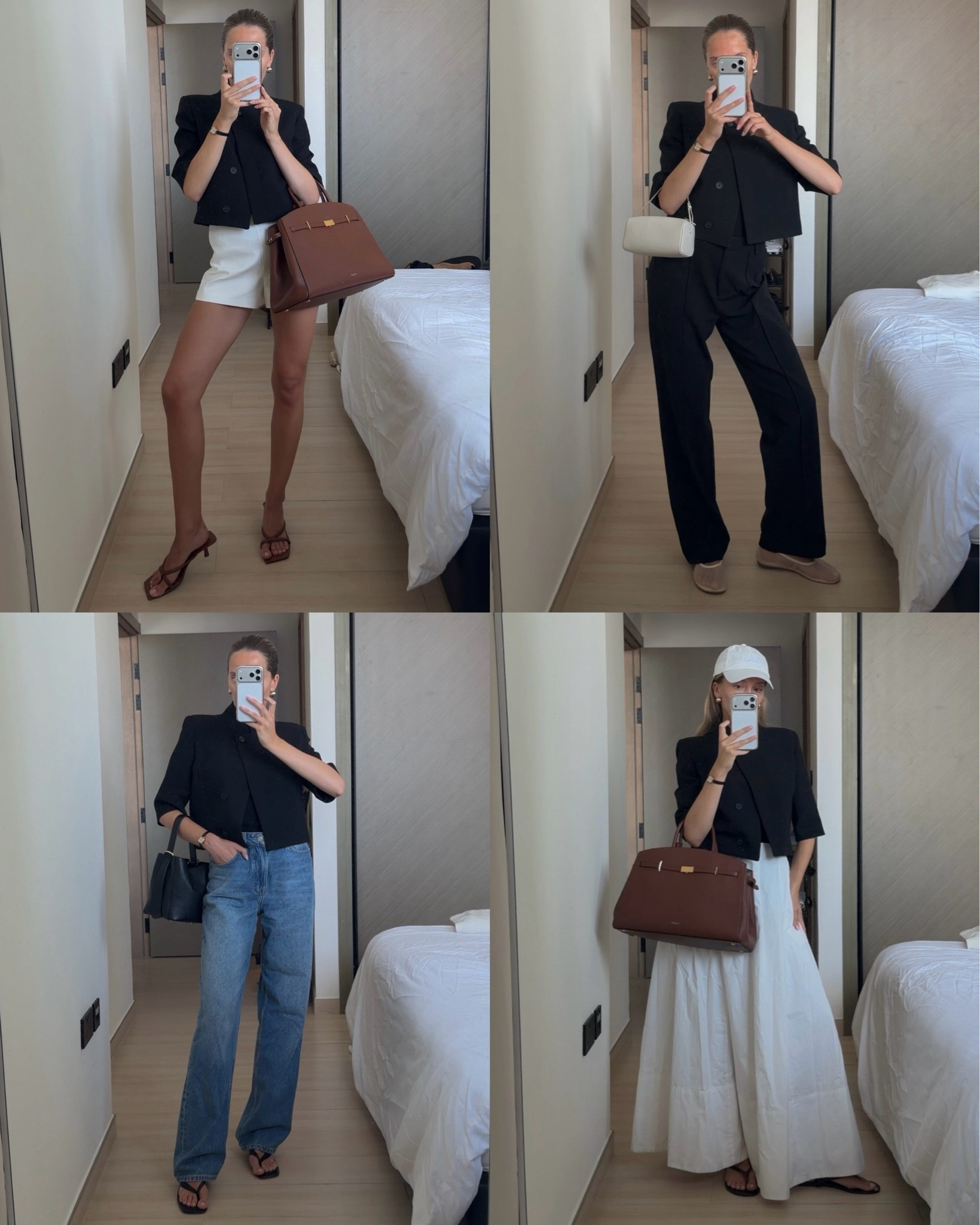 Cropped blazer outfit ideas 🍨 I’m wearing the blazer size S. Some pieces I’m wearing are old so I’ve tried to link similar alternatives 🫶🏼

#LTKootd