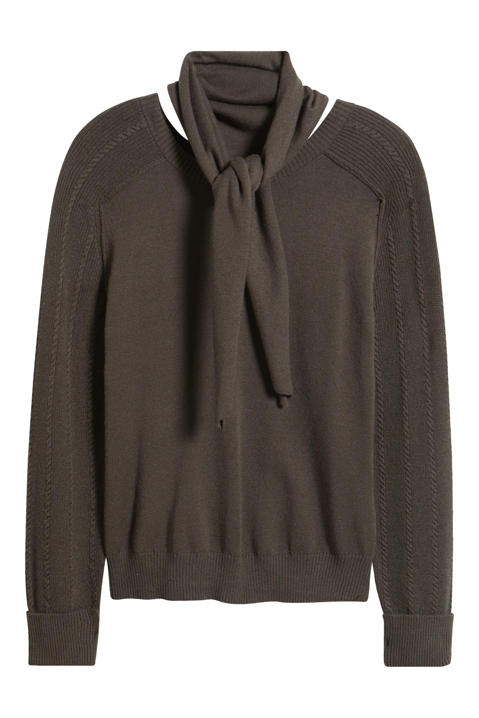 Tie Neck Sweater (Women) | Nordstrom | Nordstrom