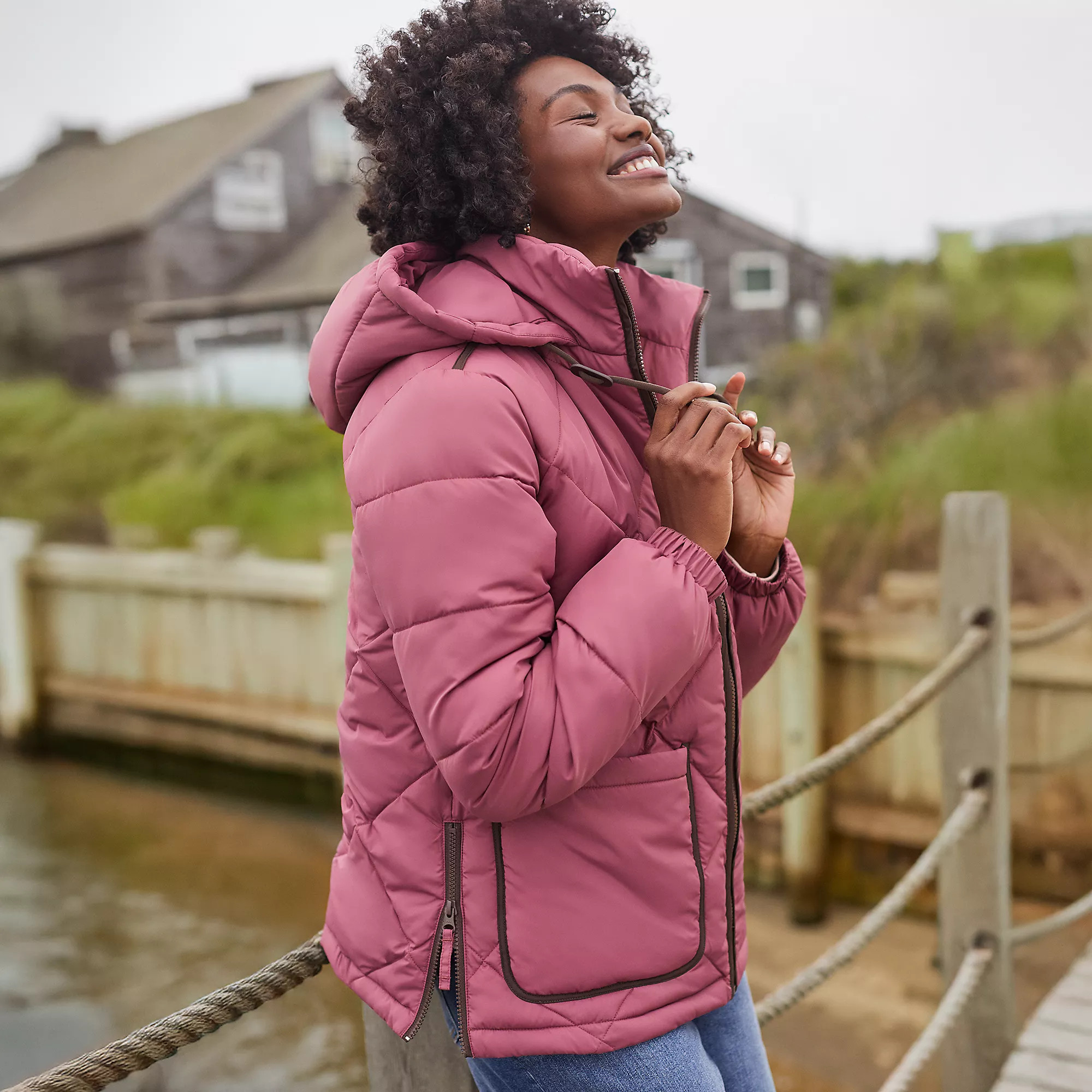 Women's FeatherFree Insulated Diamond Quilted Jacket | Lands' End (US)