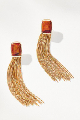 Stone Fringe Drop Earrings | Anthropologie (US)