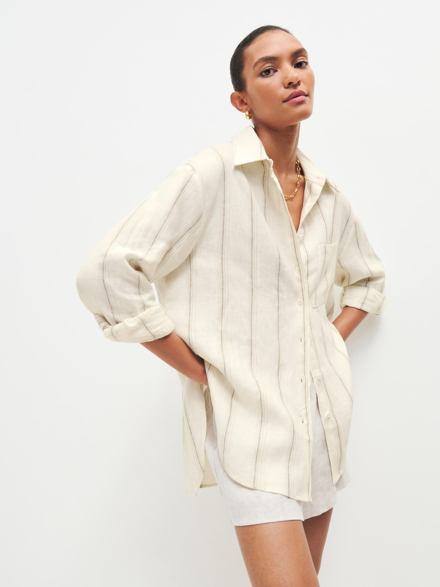 Will Oversized Linen Shirt | Reformation (Global)