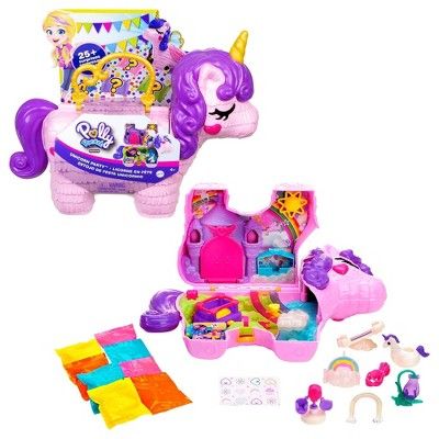 Target/Toys/Dolls & Dollhouses/Doll Playsets‎​Polly Pocket Unicorn Party Large Compact Playse... | Target