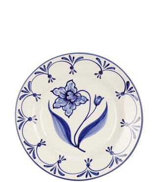 Genevieve Collection Blue Hand Painted Salad Plate | Dillard's