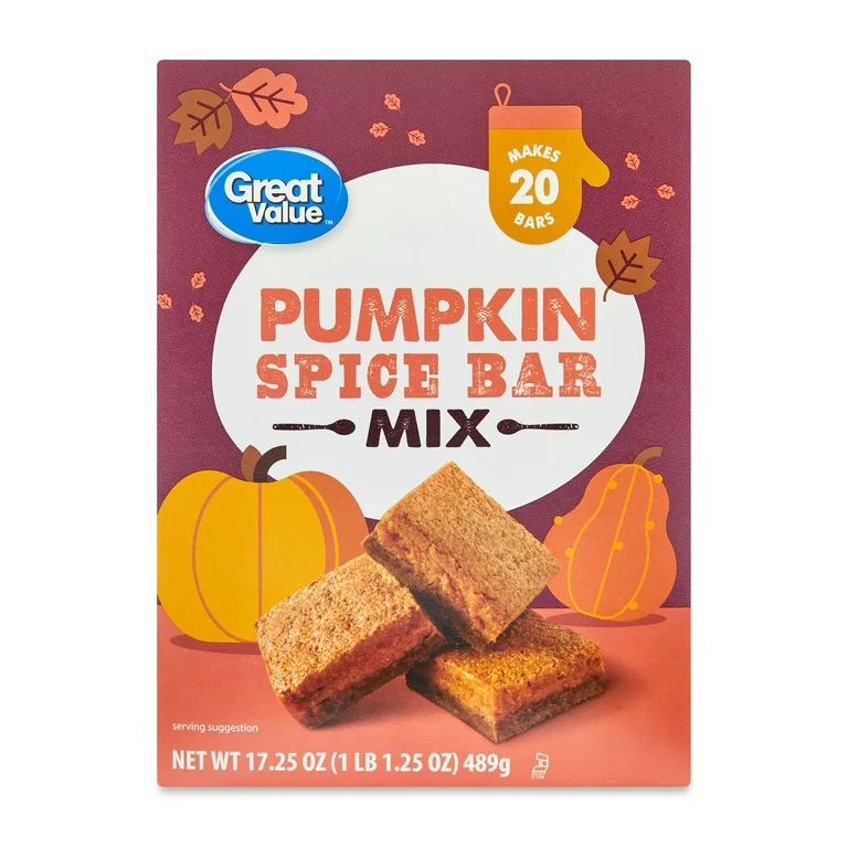 Great Value Pumpkin Spice Bar Mix, 17.5 oz | Walmart (US)