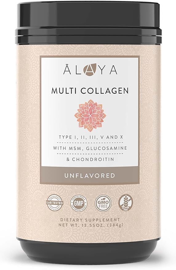 Alaya Multi Collagen Powder - Type I, II, III, V, X Hydrolyzed Collagen Peptides Protein Powder S... | Amazon (US)