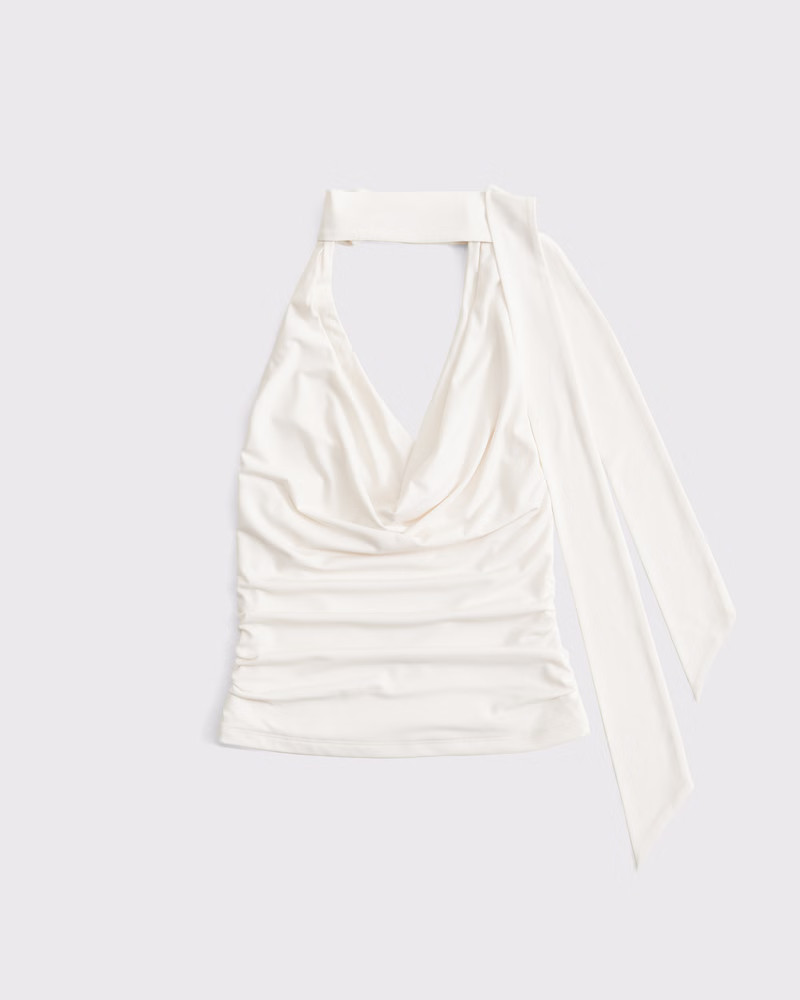 Halter Cowl Scarf Top | Abercrombie & Fitch (US)