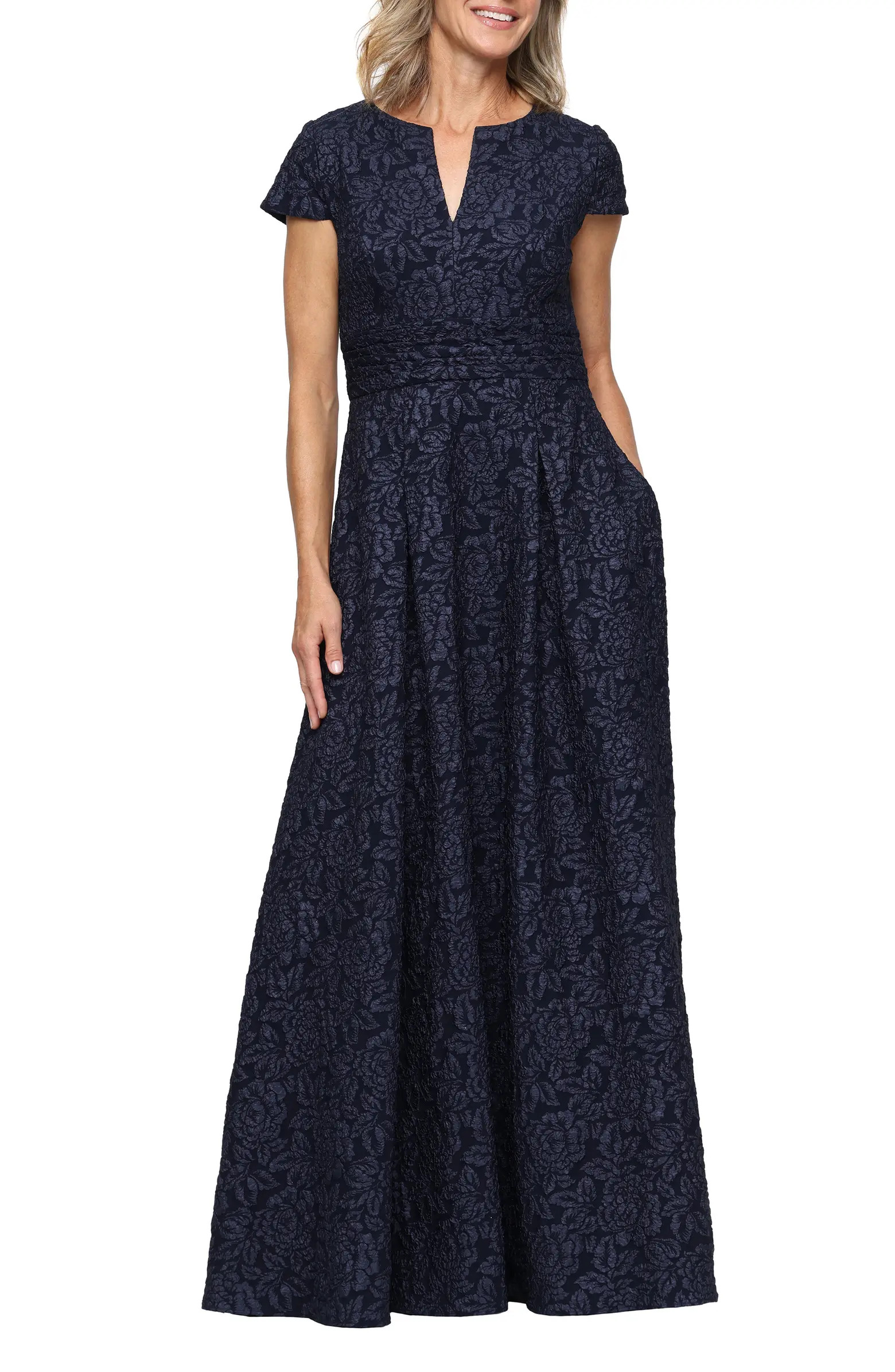 Floral Jacquard Ballgown | Nordstrom