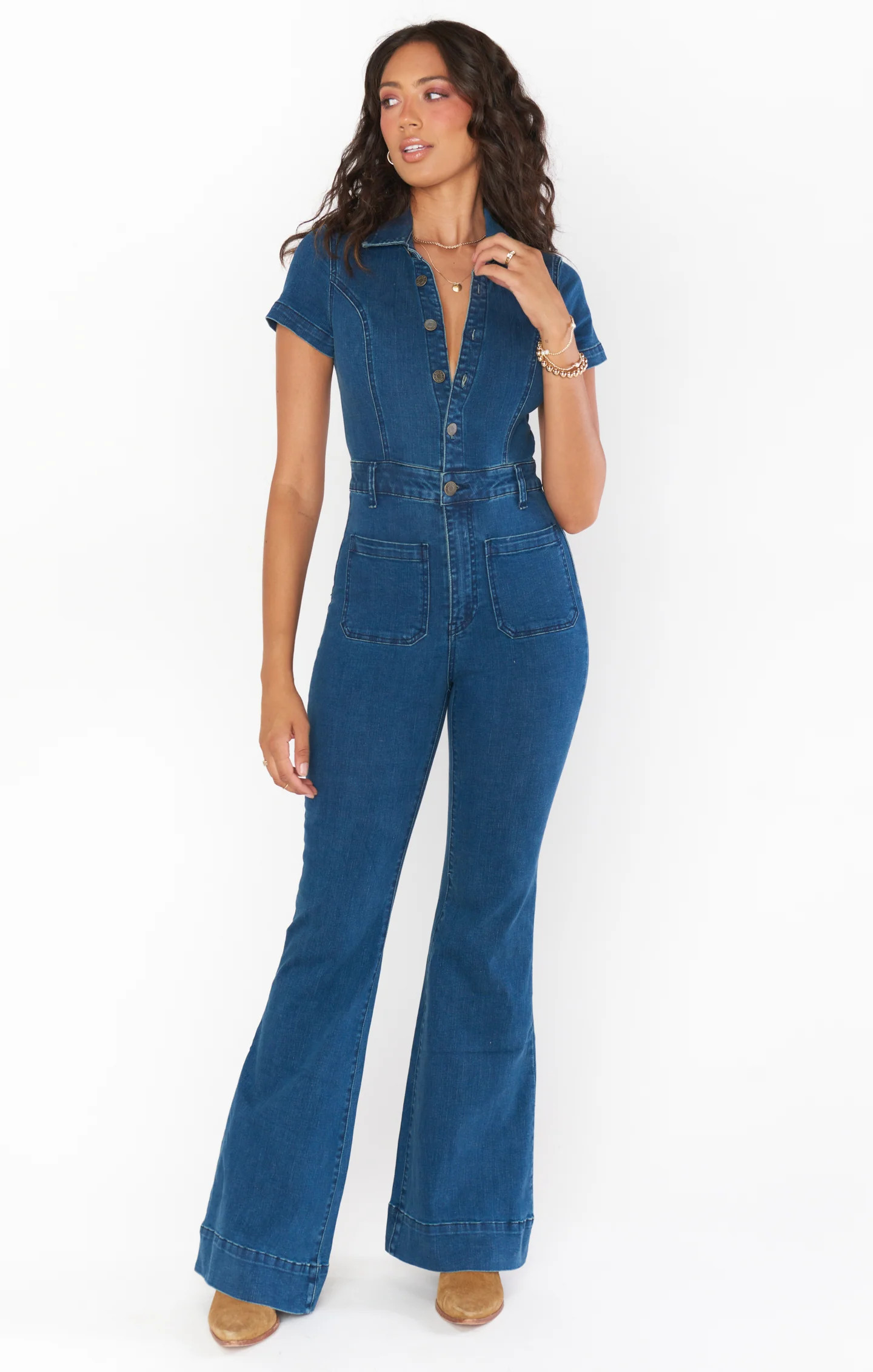 Everhart Jumpsuit ~ Lunar Blue | Show Me Your Mumu