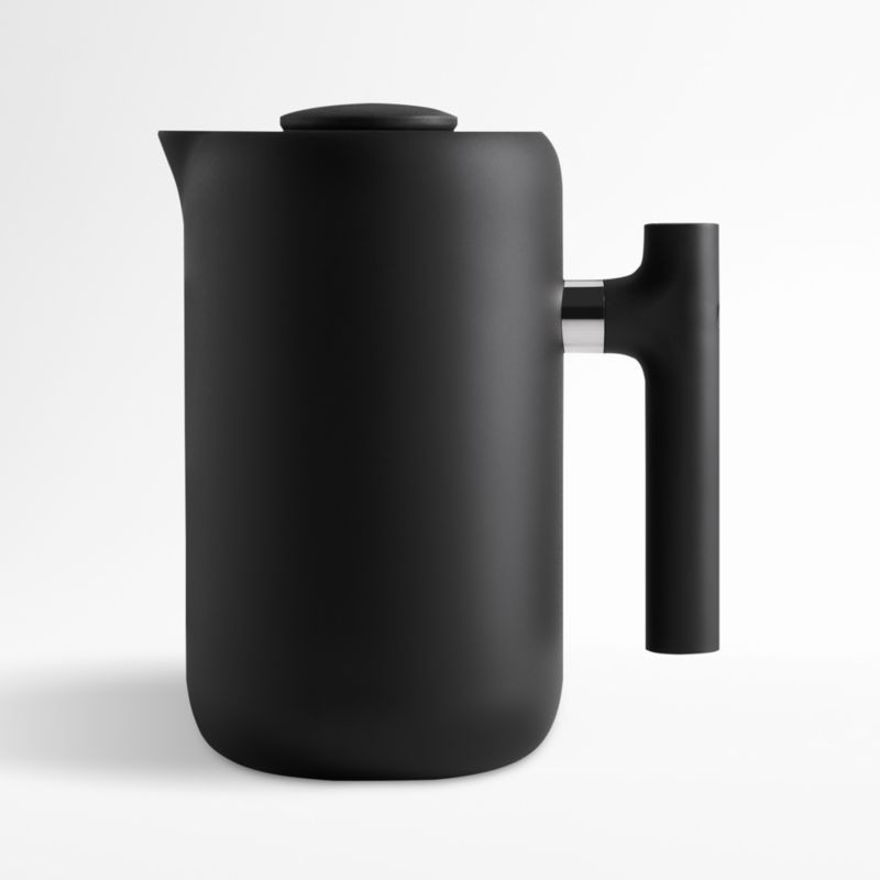 Fellow Clara Matte Black French Press | Crate and Barrel | Crate & Barrel