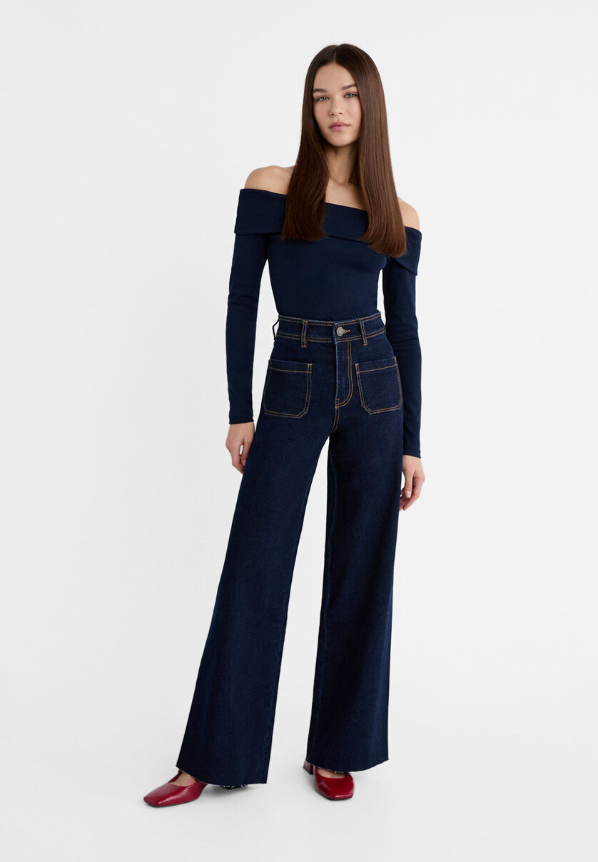 Jean regular avec poches | Stradivarius (FR)