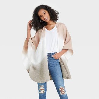 Women&#39;s Gauze Wrap Jacket - Universal Thread&#8482; Neutral One Size | Target