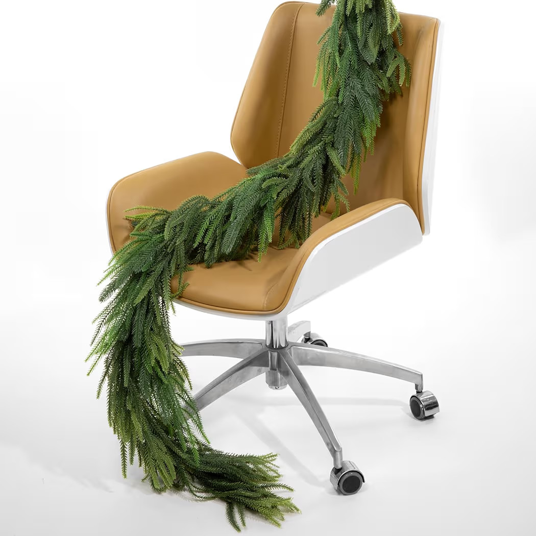 Realistic Norfolk Pine, 9FT Soft-Touch Artificial Christmas Garland for Mantle, Table, Fireplace,... | Amazon (US)