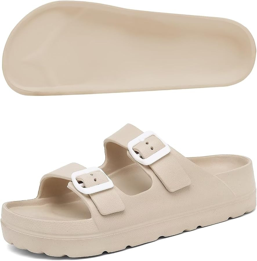 Women Adjustable Buckles Platform Sandals, Women's Casual Sandals with Arch Support, Summer EVA S... | Amazon (US)