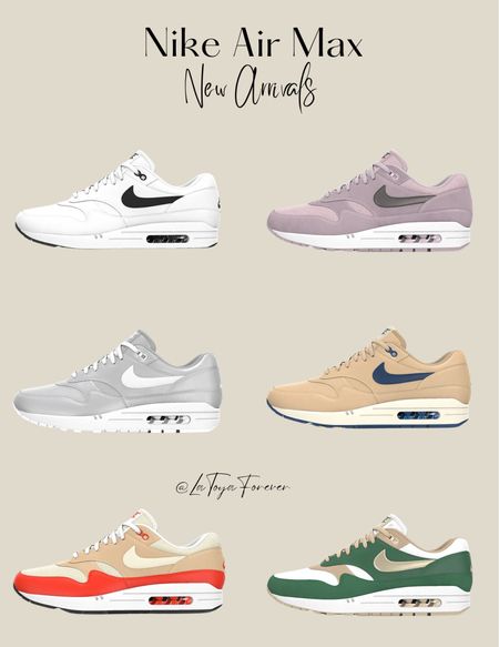 Nike Air Max new arrivals! 

Nike must haves, nike air max, nike, Nike running shoes, nike lifestyle shoes 