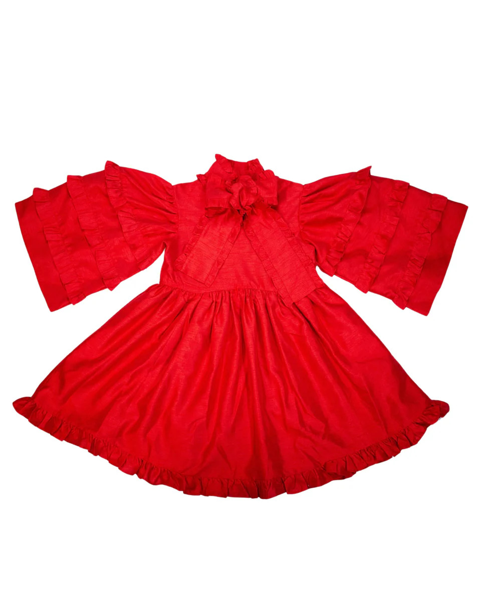 Josephine Dress in red | Elizabeth Wilson Designs