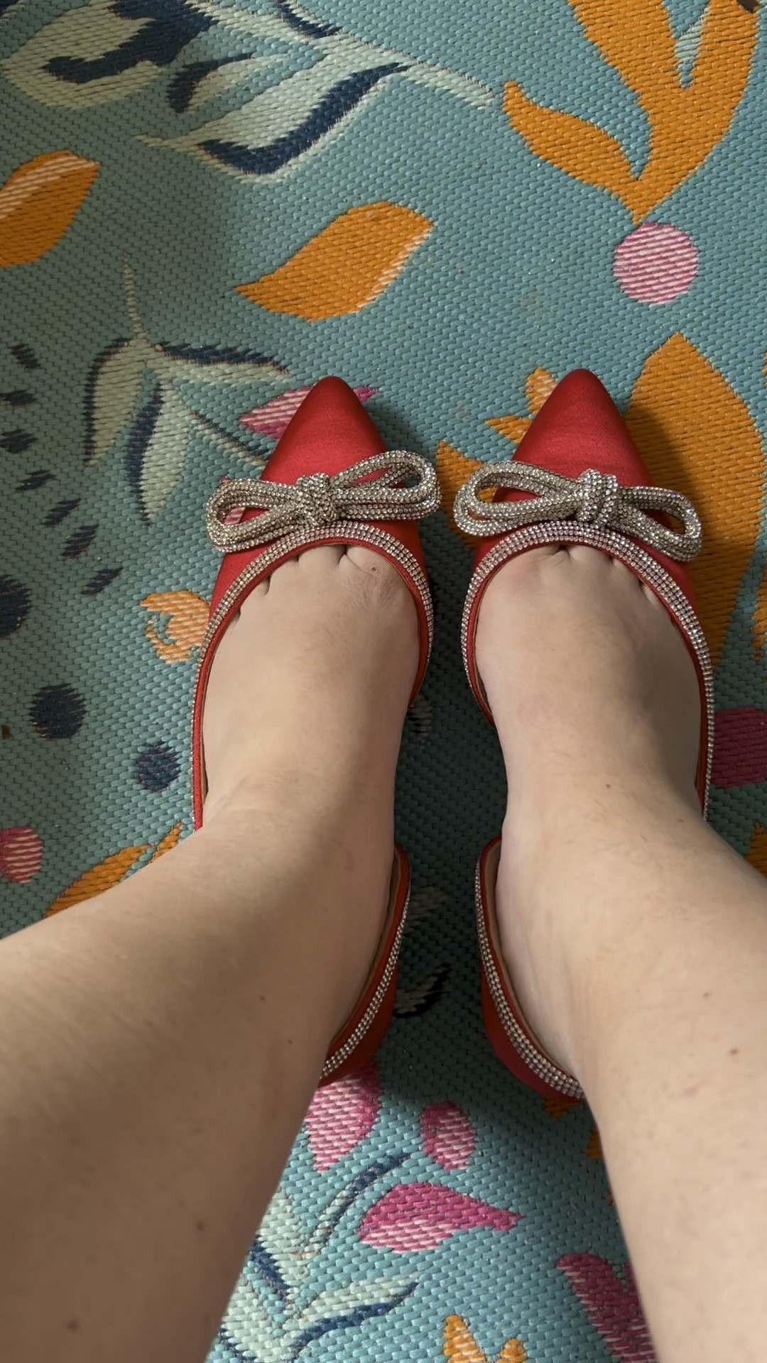 The cutest holiday shoes! On sale right now for $24, so sparkly and come in 4 colors! ✨ Christmas party shoes, holiday party shoes, Mach & Mach dupes, rhinestone bow flats, red flats, event shoes, occasion shoes #LTKvideo #LTKshoecrush

#LTKfindsunder50 #LTKparties #LTKHoliday