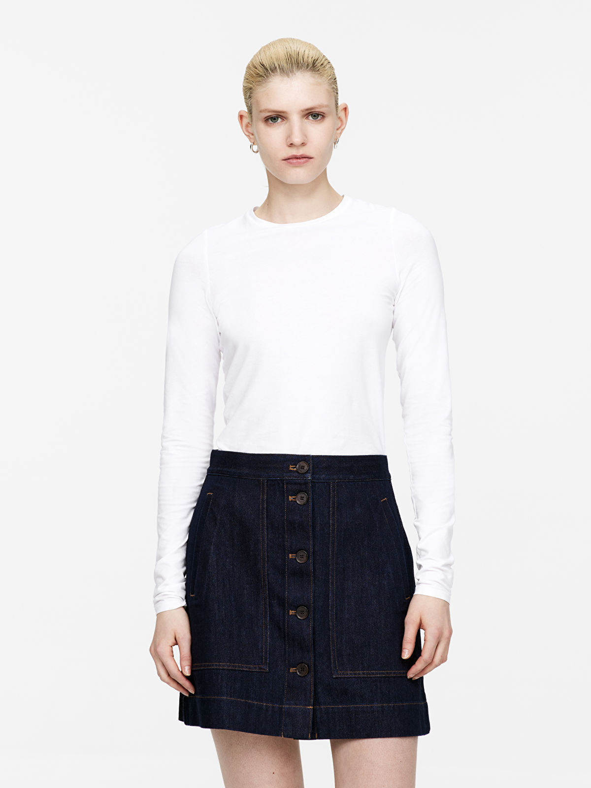 Denim Mini Skirt | Arket UK