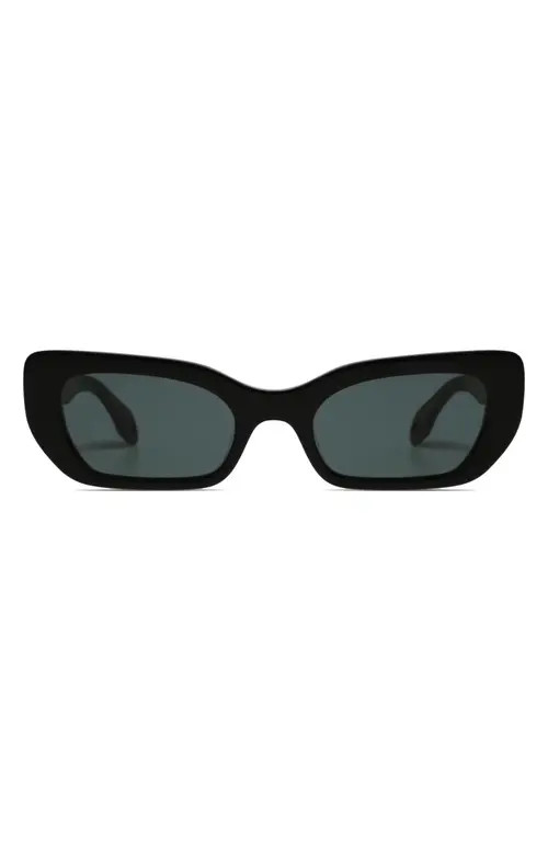 Elisa Johnson Cookie 54mm Cat Eye Sunglasses in Gloss Black at Nordstrom | Nordstrom