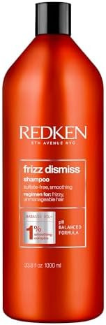 Redken Frizz Dismiss Shampoo For Frizzy Hair - Provides Smoothness & Shine, Weightless Frizz Cont... | Amazon (US)