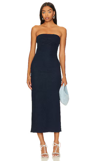 Layla Denim Dress in Dark Wash | Revolve Clothing (Global)