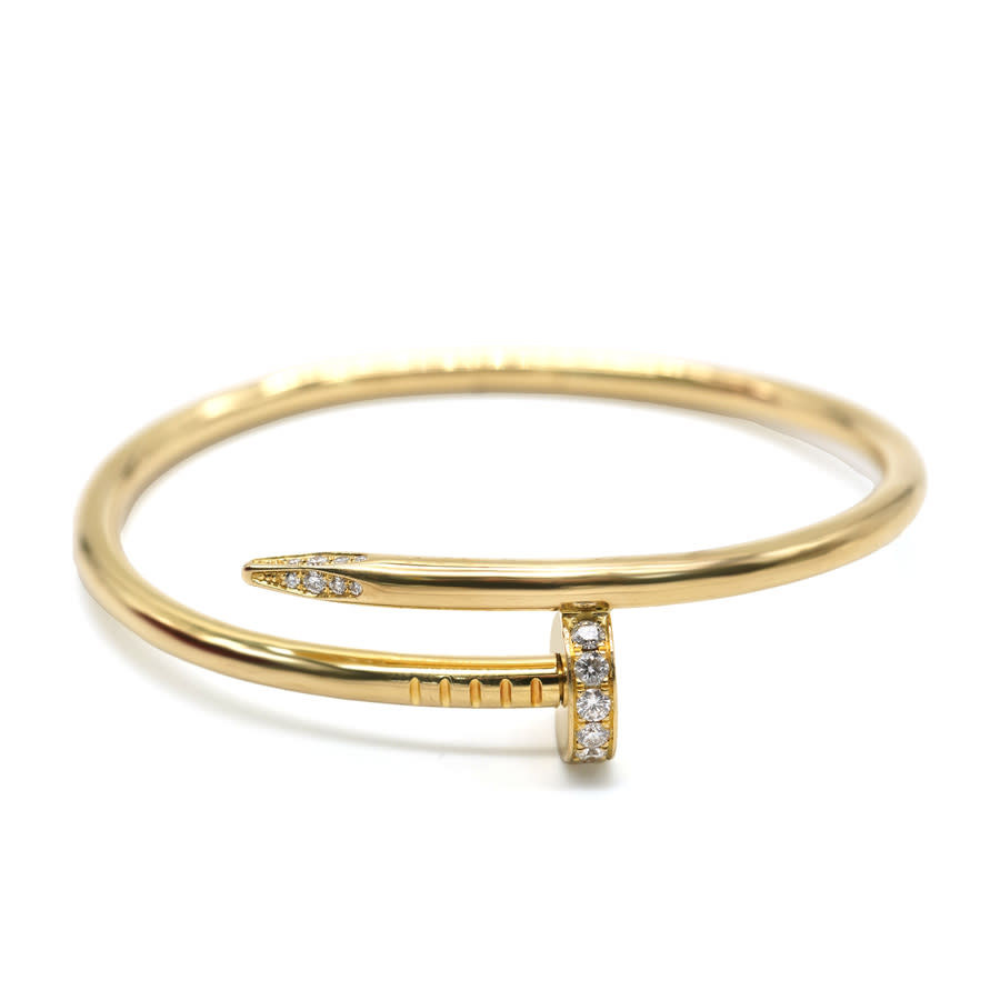 Pre-Owned Cartier Juste Un Clou Bracelet (Yellow Gold, Diamonds) | Jomashop.com & JomaDeals.com