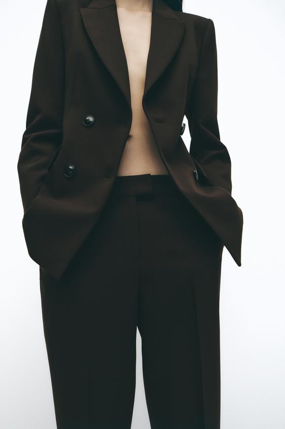 HIGH-WAIST SLIM FIT TROUSERS | Zara IT