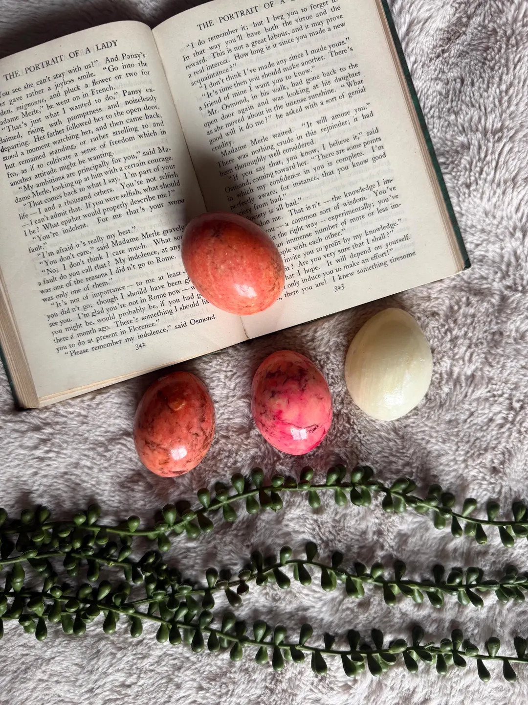 Vintage Multicolor Collection of Alabaster Egg Sculptures, Set of Four | Etsy (US)