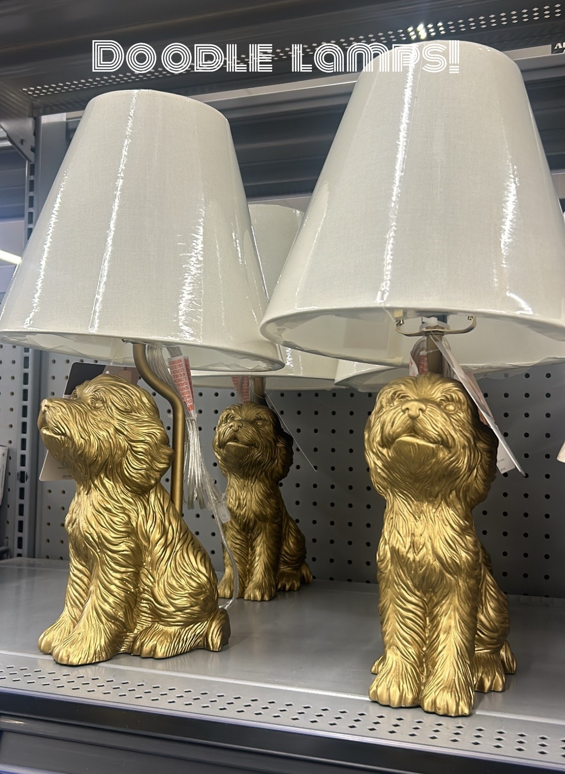 Calling all doodle parents! How cute are these golden doodle lamps!? 

Walmart 
Pets
Poodle Dog 
Home decor 

#LTKHome #LTKFindsUnder50